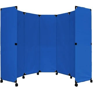 Versare Polyester Partition, 10' Wide, Blue - 82"