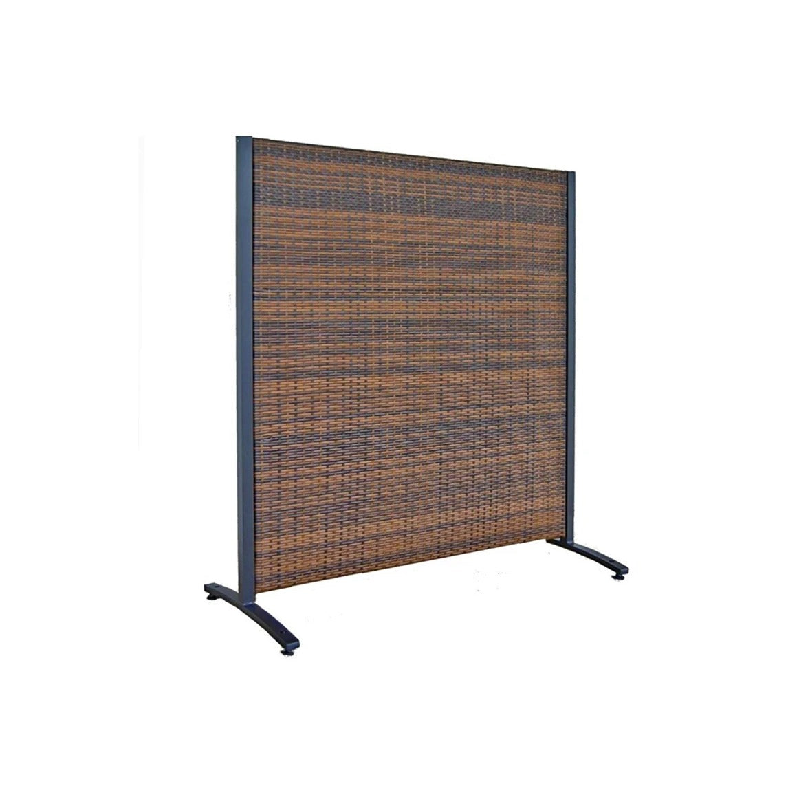 Versare 1730304 Wicker Outdoor Partition, 4' Wide, Brown - Default Title