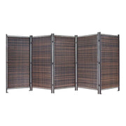 Versare Wicker Partition, 72" High, Brown - 10'