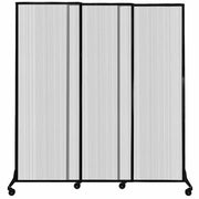 Versare Polycarbonate Room Divider, 7' Wide - Clear