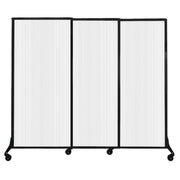 Versare Polycarbonate Room Divider, 7' Wide - Translucent