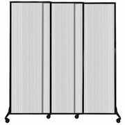 Versare Polycarbonate Room Divider, 7' Wide - Clear