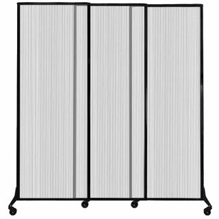 Versare Polycarbonate Room Divider, 7' Wide - Clear