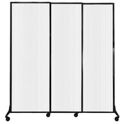 Versare Polycarbonate Room Divider, 7' Wide - Translucent