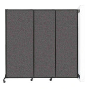 Versare Fabric Room Divider, 7' Wide - Charcoal Gray
