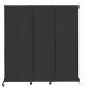 Versare Fabric Room Divider, 7' Wide - Black