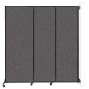 Versare Fabric Room Divider, 7' Wide - Charcoal Gray