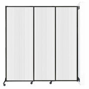 Versare Polycarbonate Room Divider, 7' Wide, Clear - 88"