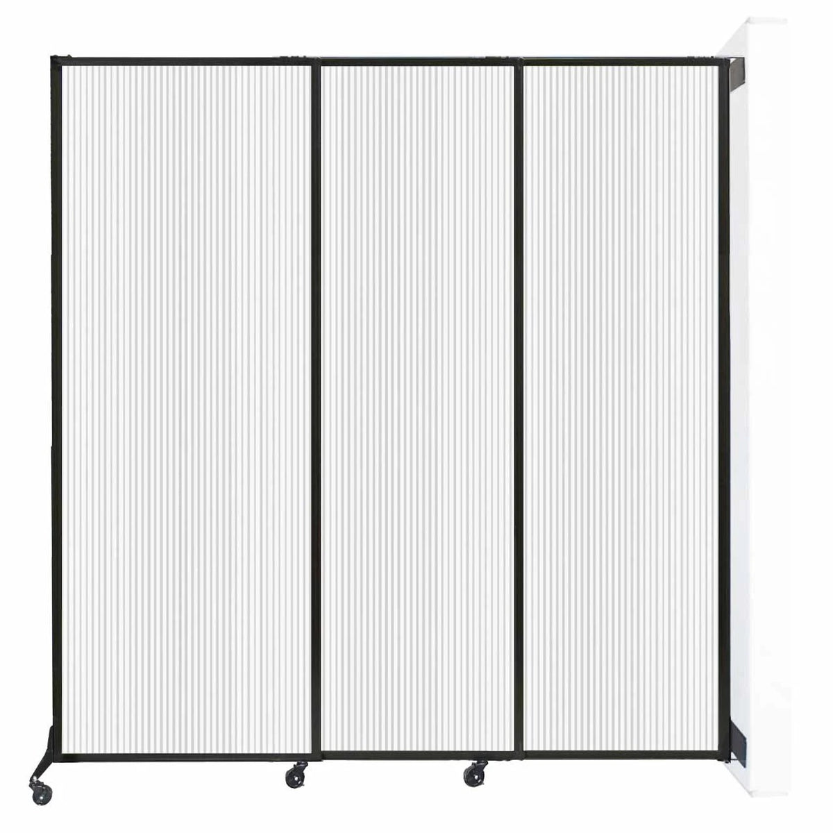 Versare Polycarbonate Room Divider, 7' Wide, Clear - 88"