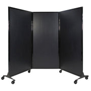 Versare Fabric Room Divider, 8 5/16' Wide - Black