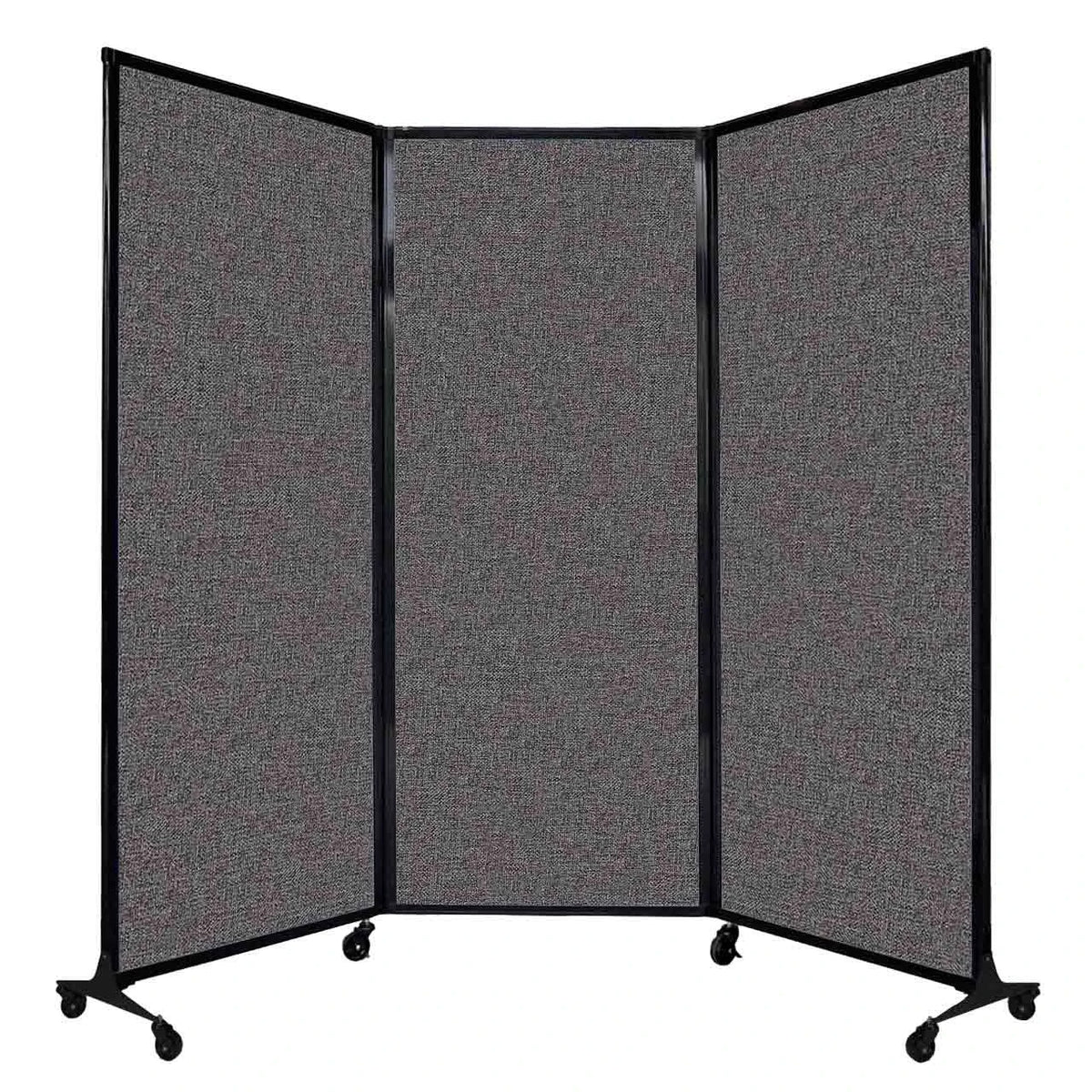 Versare Fabric Room Divider, 8 5/16' Wide - Charcoal Gray