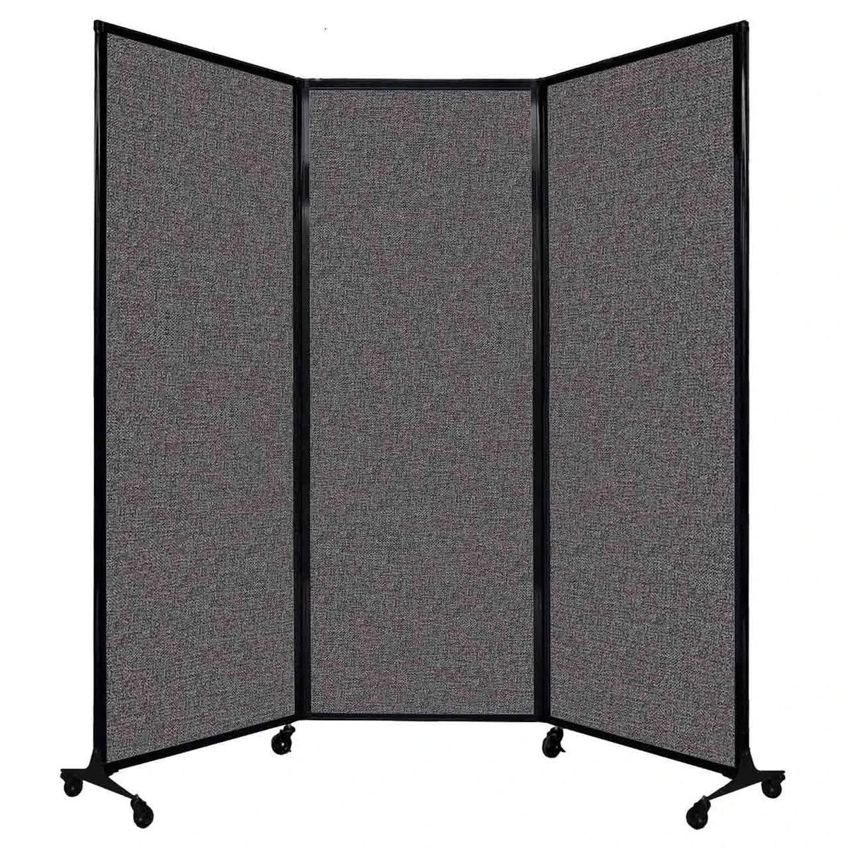 Versare Fabric Room Divider, 8 5/16' Wide - Charcoal Gray
