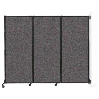 Versare Fabric Room Divider, 8 5/16' Wide - Charcoal Gray