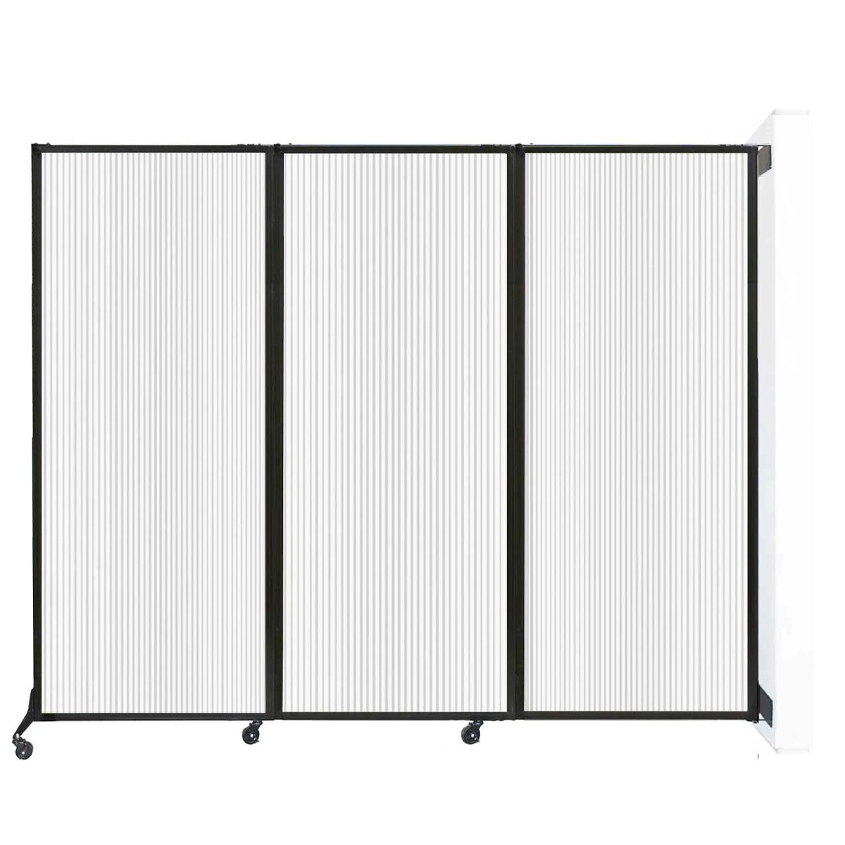 Versare Polycarbonate Room Divider, 8 5/16' Wide, Clear - 80"