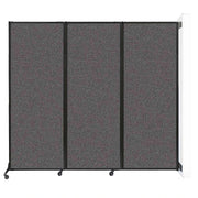 Versare Fabric Room Divider, 8 5/16' Wide - Charcoal Gray