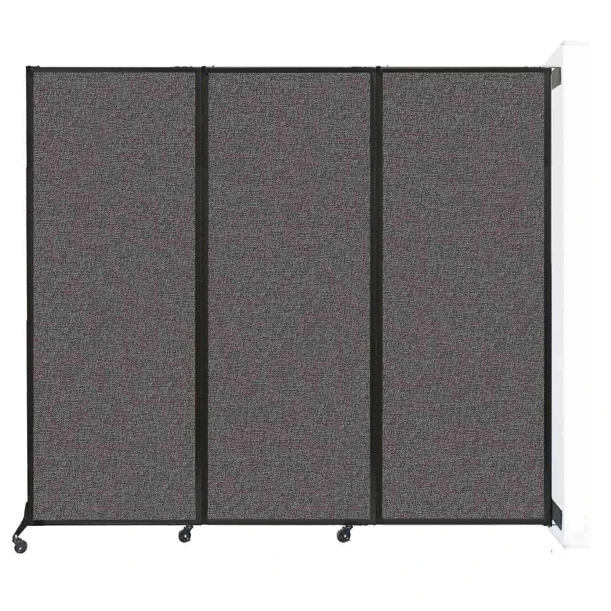 Versare Fabric Room Divider, 8 5/16' Wide - Charcoal Gray
