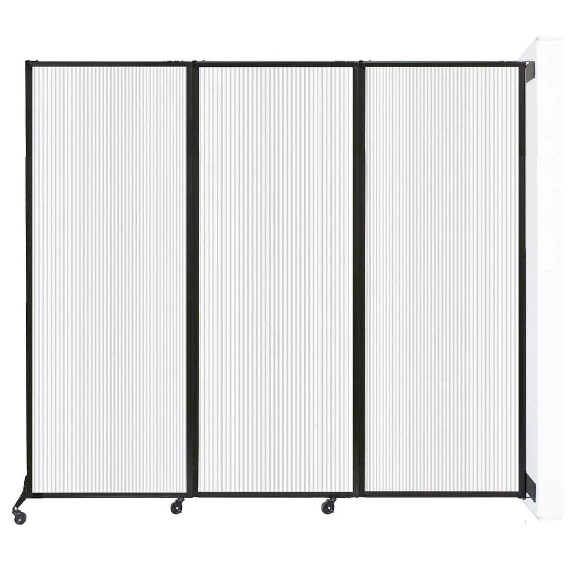 Versare Polycarbonate Room Divider, 8 5/16' Wide, Clear - 88"