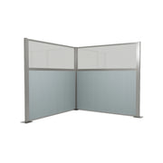 Versare Fabric Cubicle, 6' Wide - Powder Blue