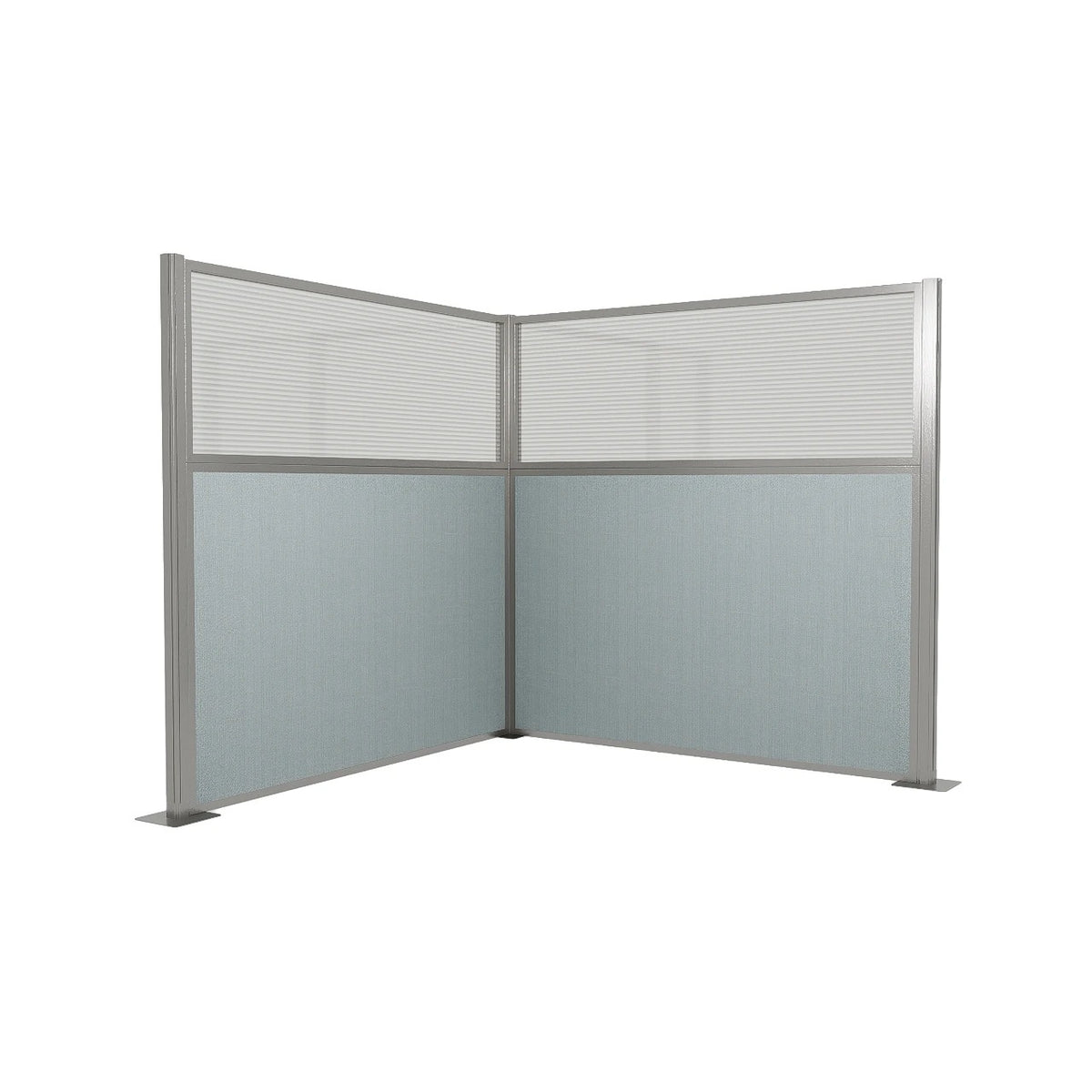 Versare Fabric Cubicle, 6' Wide - Powder Blue