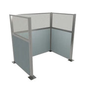 Versare Fabric Cubicle, 6' Wide - Powder Blue