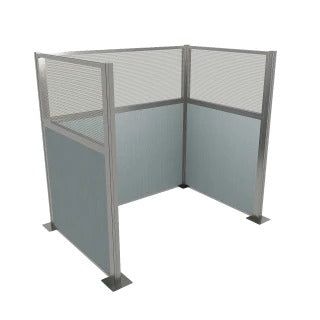 Versare Fabric Cubicle, 6' Wide - Powder Blue