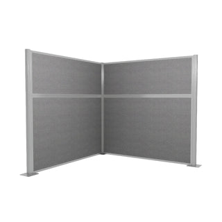 Versare Fabric Cubicle, 6' Wide - Cloud Gray