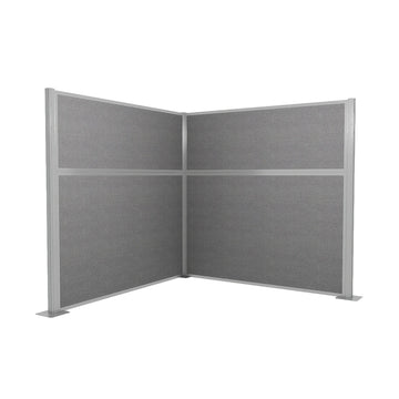 Versare Fabric Cubicle, 6' Wide - Cloud Gray
