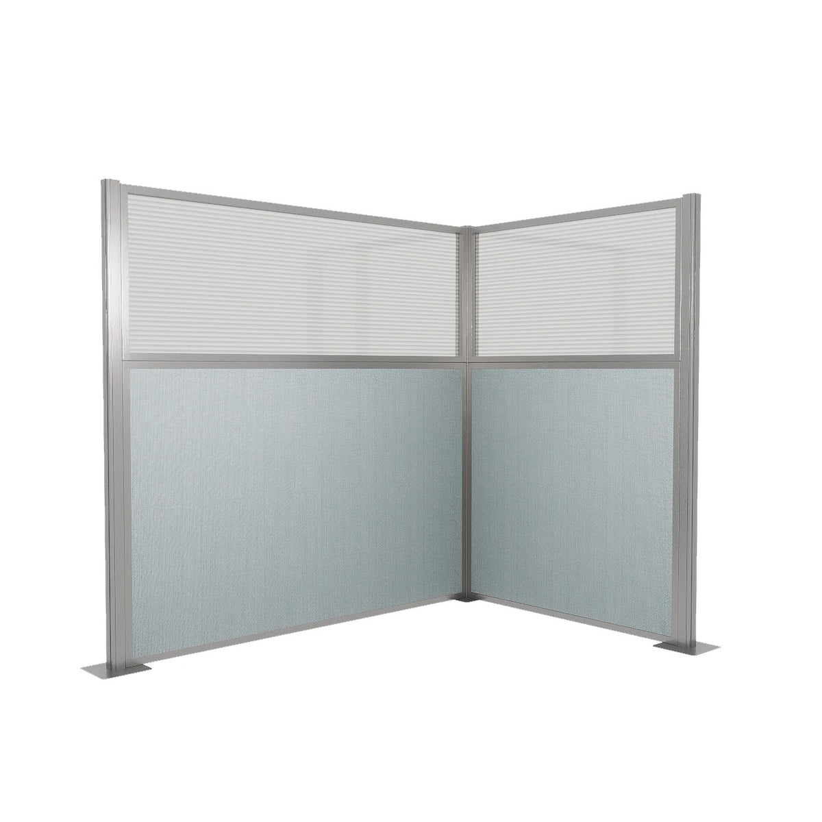 Versare Fabric Cubicle, 6' Wide - Powder Blue