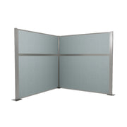 Versare Fabric Cubicle, 6' Wide - Powder Blue