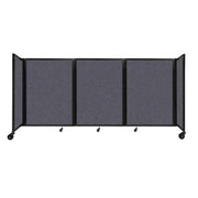 Versare Fabric Room Divider, Gray - 8 1/2' x 48"