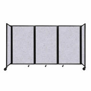 Versare Fabric Room Divider, Gray - 8 1/2' x 60"
