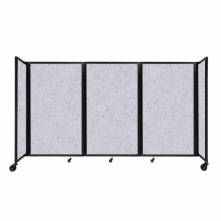 Versare Fabric Room Divider, Gray - 8 1/2' x 60"