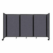 Versare Fabric Room Divider, Gray - 8 1/2' x 60"