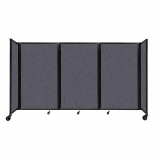 Versare Fabric Room Divider, Gray - 8 1/2' x 60"