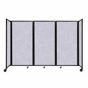 Versare Fabric Room Divider, Gray - 8 1/2' x 72"