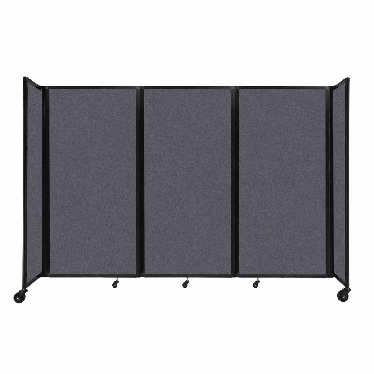 Versare Fabric Room Divider, Gray - 8 1/2' x 72"