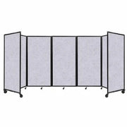 Versare Fabric Room Divider, Gray - 14' x 72"