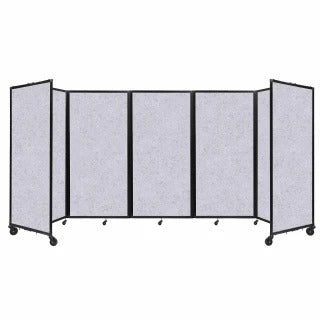 Versare Fabric Room Divider, Gray - 14' x 72"