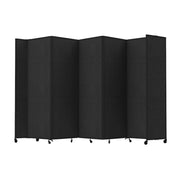 Versare Fabric Room Divider, Black - 14' x 72"