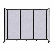 Versare Fabric Room Divider, Gray - 8 1/2' x 82"