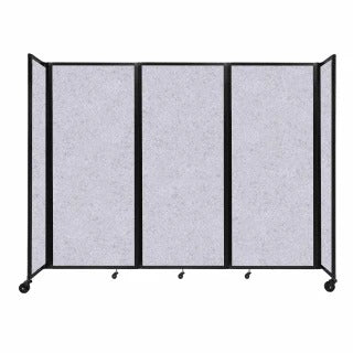 Versare Fabric Room Divider, Gray - 8 1/2' x 82"