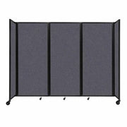 Versare Fabric Room Divider, Gray - 8 1/2' x 82"
