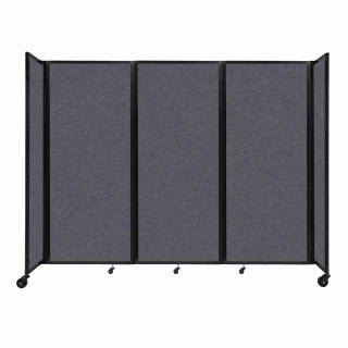 Versare Fabric Room Divider, Gray - 8 1/2' x 82"