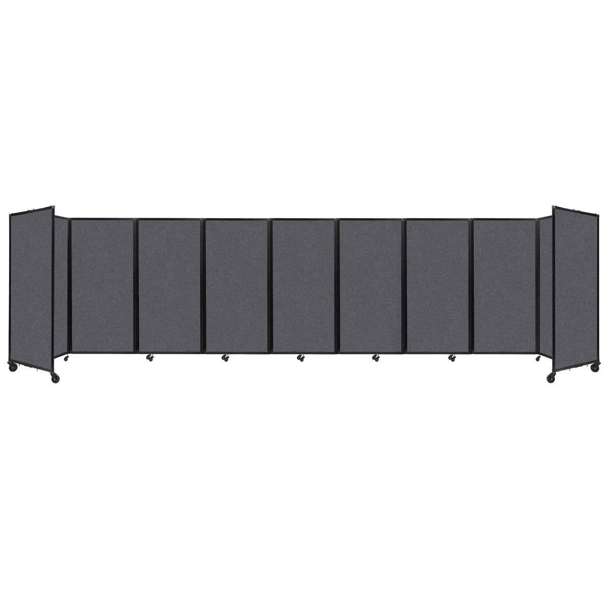 Versare Fabric Room Divider, Gray - 25' x 82"