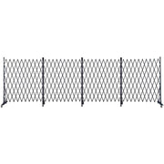 Versare Steel Security Gate, 6' High, Black - 24'