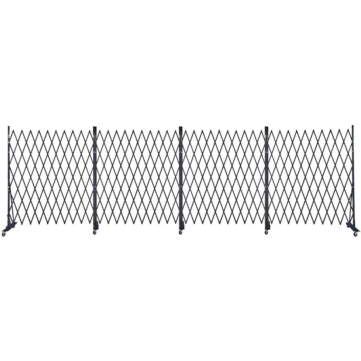 Versare Steel Security Gate, 6' High, Black - 24'