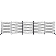 Versare Steel Security Gate, 6' High, Black - 30'