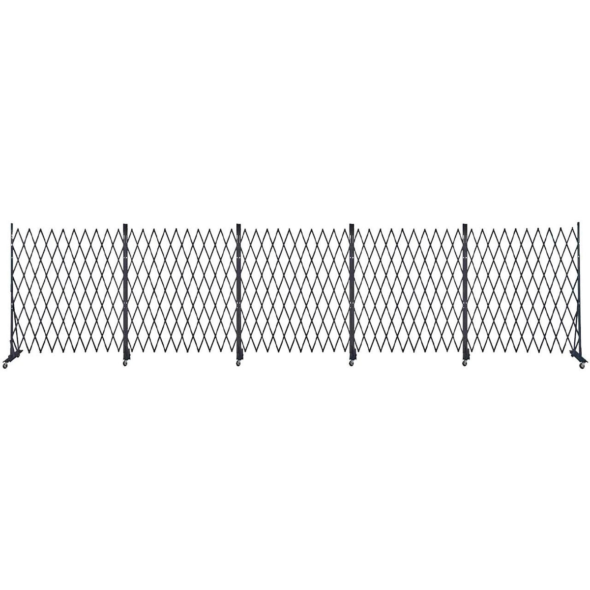 Versare Steel Security Gate, 6' High, Black - 30'