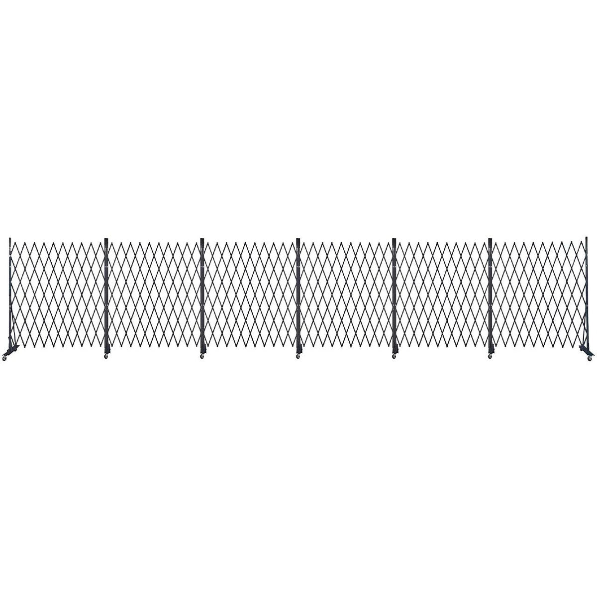 Versare Steel Security Gate, 6' High, Black - 36'