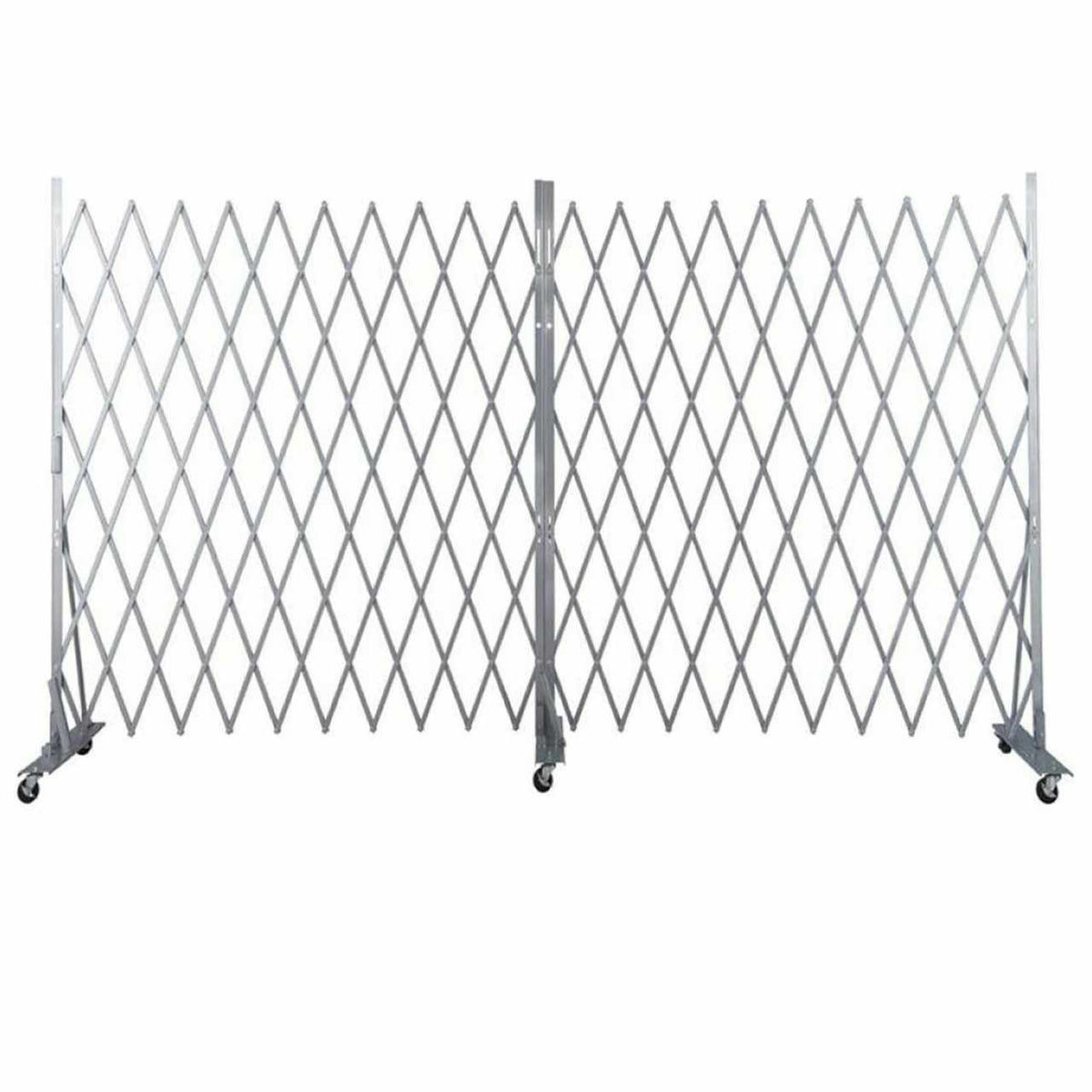 Versare Steel Security Gate, 6' High, Silver - 24'